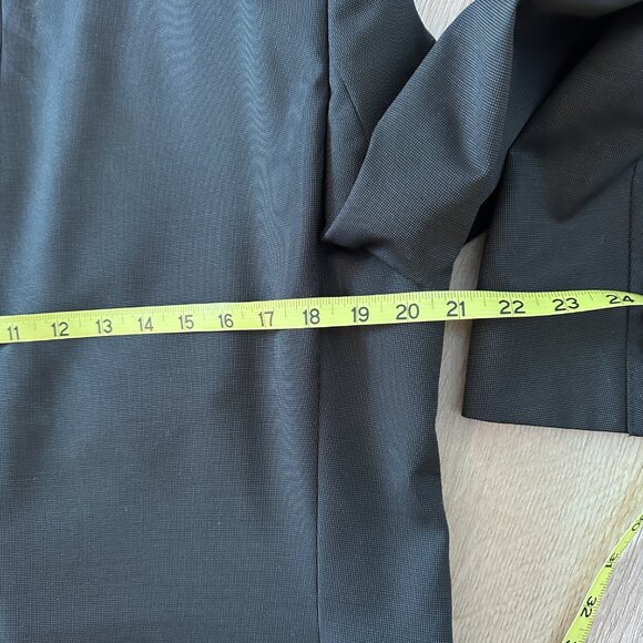 Fine Wool Blazer Suit Jacket sz 42R - Matt Black - Picture 13 of 16